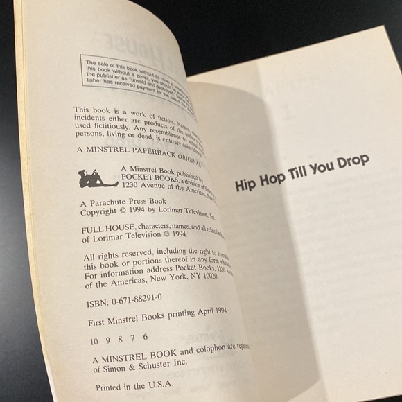 Full House Stephanie #4: Hip Hop Till You Drop - Paperback Novel - Picture 4 of 6